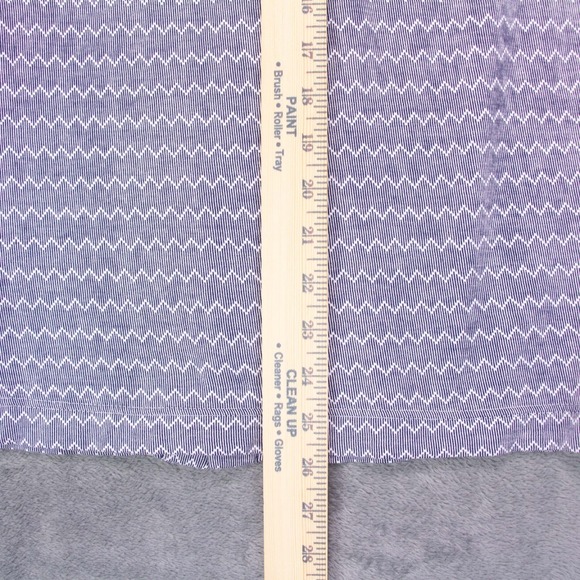 MISSONI Mens Small Blue White Zig Zag LS Button Front Shirt SOFT Cotton - Picture 10 of 10